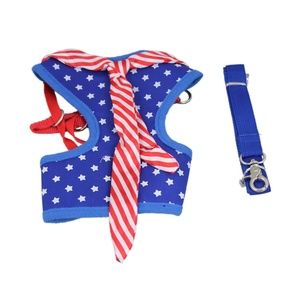 Stars and Stripes Harness with Leash
